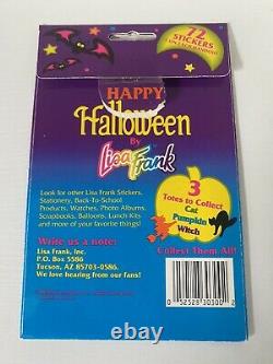 RARE vintage lisa frank halloween WITCH sticker tote with rare sticker sheet