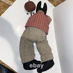 RaRe Vintage Primitive Honey and Me Doll Honey & Me Halloween Cat withpumpkin Head