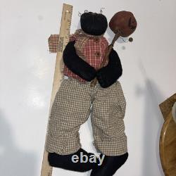 RaRe Vintage Primitive Honey and Me Doll Honey & Me Halloween Cat withpumpkin Head