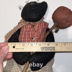 RaRe Vintage Primitive Honey and Me Doll Honey & Me Halloween Cat withpumpkin Head