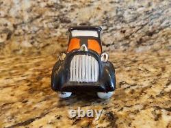 Rare 1930's Vintage Chrysler Air Flow In Halloween Colors Black / Orange Ashtray