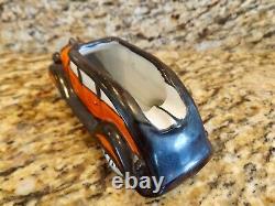 Rare 1930's Vintage Chrysler Air Flow In Halloween Colors Black / Orange Ashtray