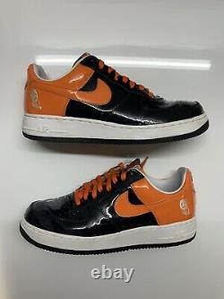 Rare 2005 Nike Air Force 1 Halloween Orange Black Vintage Size 10.5 Premium Af1