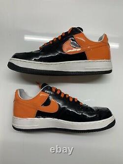 Rare 2005 Nike Air Force 1 Halloween Orange Black Vintage Size 10.5 Premium Af1