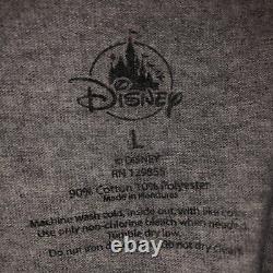 Rare 90S Disneyland T-Shirt Made In Usa L Disney Vintage Genie Grey castle