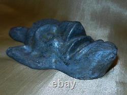 Rare Antique Devil VTG Russian Demon Satan Halloween figure statue Metal large