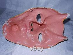 Rare Antique Devil, VTG Russian Demon Satan Halloween figure statue mask old