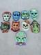 Rare Ben Cooper Ghoulsville Horror Decor Retro A Go Go Lot Of 9 Halloween Masks