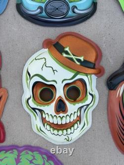 Rare Ben Cooper Ghoulsville Horror Decor Retro A Go Go Lot Of 9 Halloween Masks