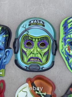 Rare Ben Cooper Ghoulsville Horror Decor Retro A Go Go Lot Of 9 Halloween Masks