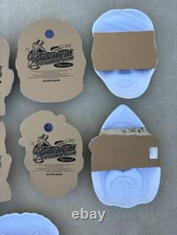 Rare Ben Cooper Ghoulsville Horror Decor Retro A Go Go Lot Of 9 Halloween Masks