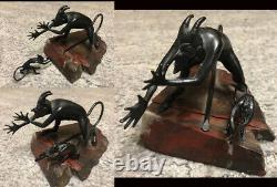 Rare COLLECTION Vintage Satan Evil Devil Demon Halloween Imp Demon Figure Metal