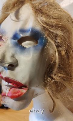Rare Cesar Mask Vintage Halloween 1987 Horror Zombie Women Gore Effect