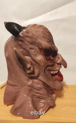 Rare Cesar Mask Vintage Halloween 1990 Horror Demon Lucifer Creepy Pinteau
