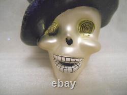 Rare Christopher Radko Halloween The Eyes Have It Skull Ornament Vintage 2000
