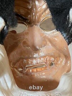 Rare FESTIVAL 81 Vintage Cesar Dracula Vampire Halloween Mask withInsert & Hair