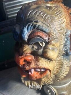 Rare FESTIVAL 81 Vintage Monster Dracula Vampire Halloween Mask withInsert & Hair