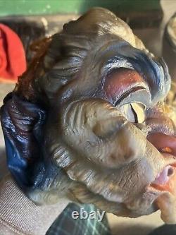 Rare FESTIVAL 81 Vintage Monster Dracula Vampire Halloween Mask withInsert & Hair