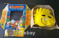 Rare VINTAGE PEANUTS Woodstock COLLECTIBLE HALLOWEEN COSTUME 1975 ORIGINAL BOX