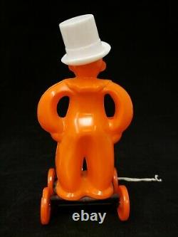 Rare Vintage 1950's Rosbro Halloween Zook the Clown on Wheels Pull Toy