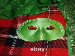 Rare Vintage 1966 The Green Hornet& Kato Mask & Costume With Hat