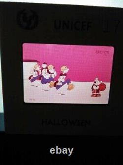 Rare Vintage 1974 UNICEF Halloween Slides using Comics & Cartoon characters