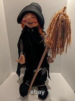 Rare Vintage 1995 Annalee Mobilitee Doll Halloween Witch 30 XL Large withTags