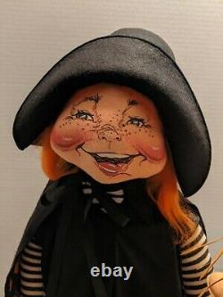 Rare Vintage 1995 Annalee Mobilitee Doll Halloween Witch 30 XL Large withTags
