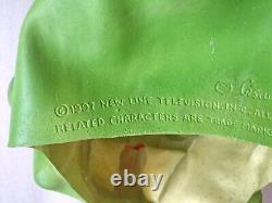 Rare Vintage 1997 CESAR The Mask Movie Stanley Ipkiss Green Vinyl Mask Halloween