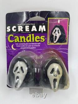 Rare & Vintage 1997 SCREAM Movie Ghost Face Wax Candle Horror Halloween Decorate