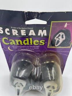 Rare & Vintage 1997 SCREAM Movie Ghost Face Wax Candle Horror Halloween Decorate
