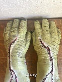 Rare Vintage 2006 Don Post Studios Inc. Large Frankenstein Hands Halloween Decor