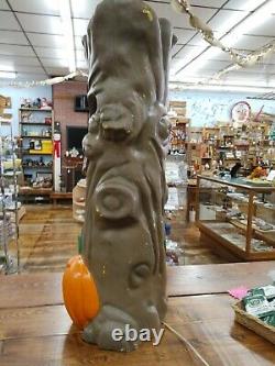 Rare Vintage 35 Spooky Tree Pumpkin Light Blow Mold Halloween Plastic Foam