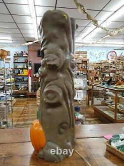 Rare Vintage 35 Spooky Tree Pumpkin Light Blow Mold Halloween Plastic Foam