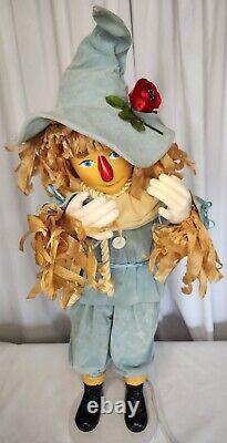 Rare Vintage 70's Wizard of OZ Scarecrow Motionette Animatronic 27