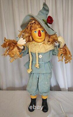 Rare Vintage 70's Wizard of OZ Scarecrow Motionette Animatronic 27