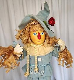 Rare Vintage 70's Wizard of OZ Scarecrow Motionette Animatronic 27