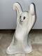 Rare Vintage 70s Dancing Ghost Statue Decor Halloween Collectible H 11 X W 6.5