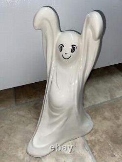 Rare Vintage 70s Dancing Ghost Statue Decor Halloween Collectible H 11 x W 6.5