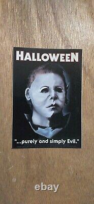 Rare Vintage 90's Halloween Michael Myers Vinyl Sticker Blue Grape Falcon? NOS