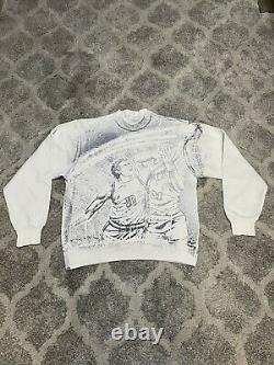 Rare Vintage 90s Huge Graphic Georgetown Hoyas Crewneck Sweatshirt Mens Size L