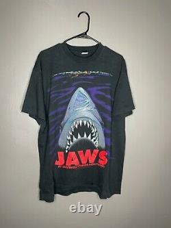 Rare Vintage 90s Jaws Universal Studios Ride Movie Promo T Shirt Sz XL