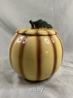 Rare Vintage ABINGDON USA 674 Pumpkin Jack-O-Lantern Cookie Jar EXCELLENT