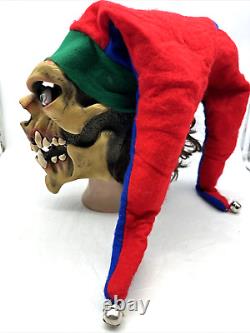 Rare Vintage Be Something Studios Mask 2003 B. S. S USA Halloween Bells Skull
