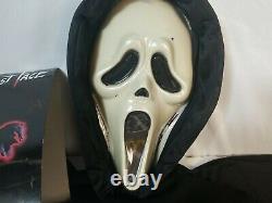 Rare Vintage Bleeding SCREAM Stalker Ghost Face Mask Costume Halloween 1997