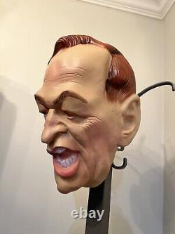 Rare Vintage Cesar Halloween Mask Jean Chrétien Canadian Prime Minister 1994