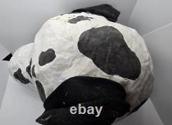 Rare Vintage Creepy Paper Mache Halloween Dog Mask Mardi Gras Folk Art