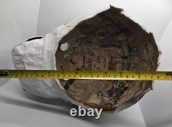 Rare Vintage Creepy Paper Mache Halloween Dog Mask Mardi Gras Folk Art