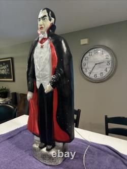 Rare Vintage Dracula 42 Blow Mold, Don Featherstone Bela Lugosi Halloween USA