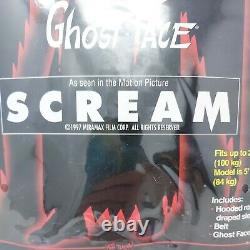 Rare Vintage Fun World SCREAM Easter Unli Ghost Face Mask Costume Halloween 1997